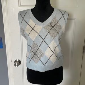 Argyle Sleeveless Sweater